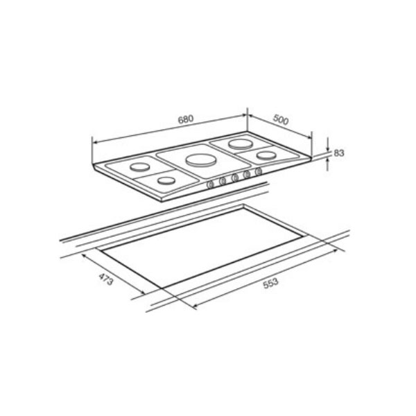 Схема встраивания Teka EX 70 5G AI AL TR