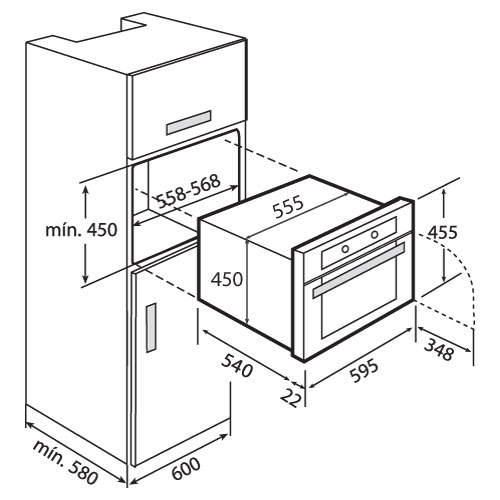 Схема встраивания Teka ADVAND HKL 870